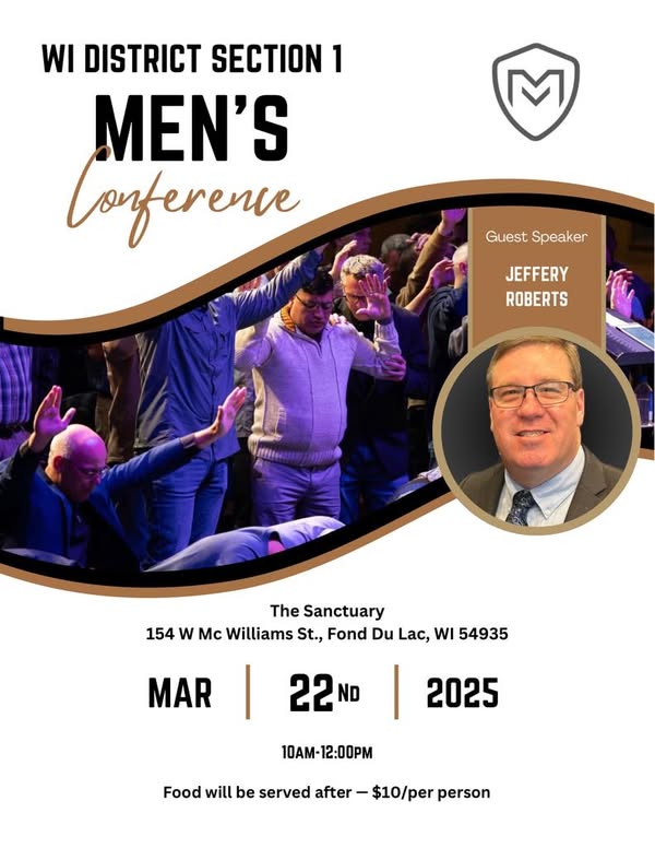 Wisconsin Men's Ministry event March 2025 gathering
